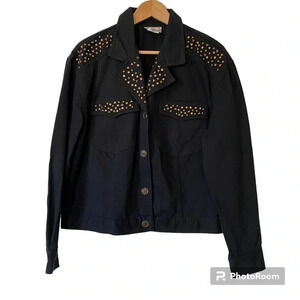 Saint‎ Germain Women's Studded Jacket Large